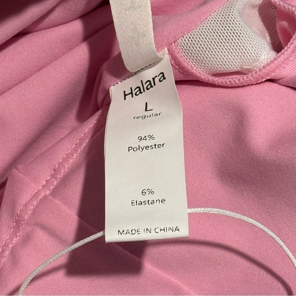 Halara Size Large Pink Square Neck Sleeveless Jumpsuit Comfort Stretch Wedding - Picture 3 of 5